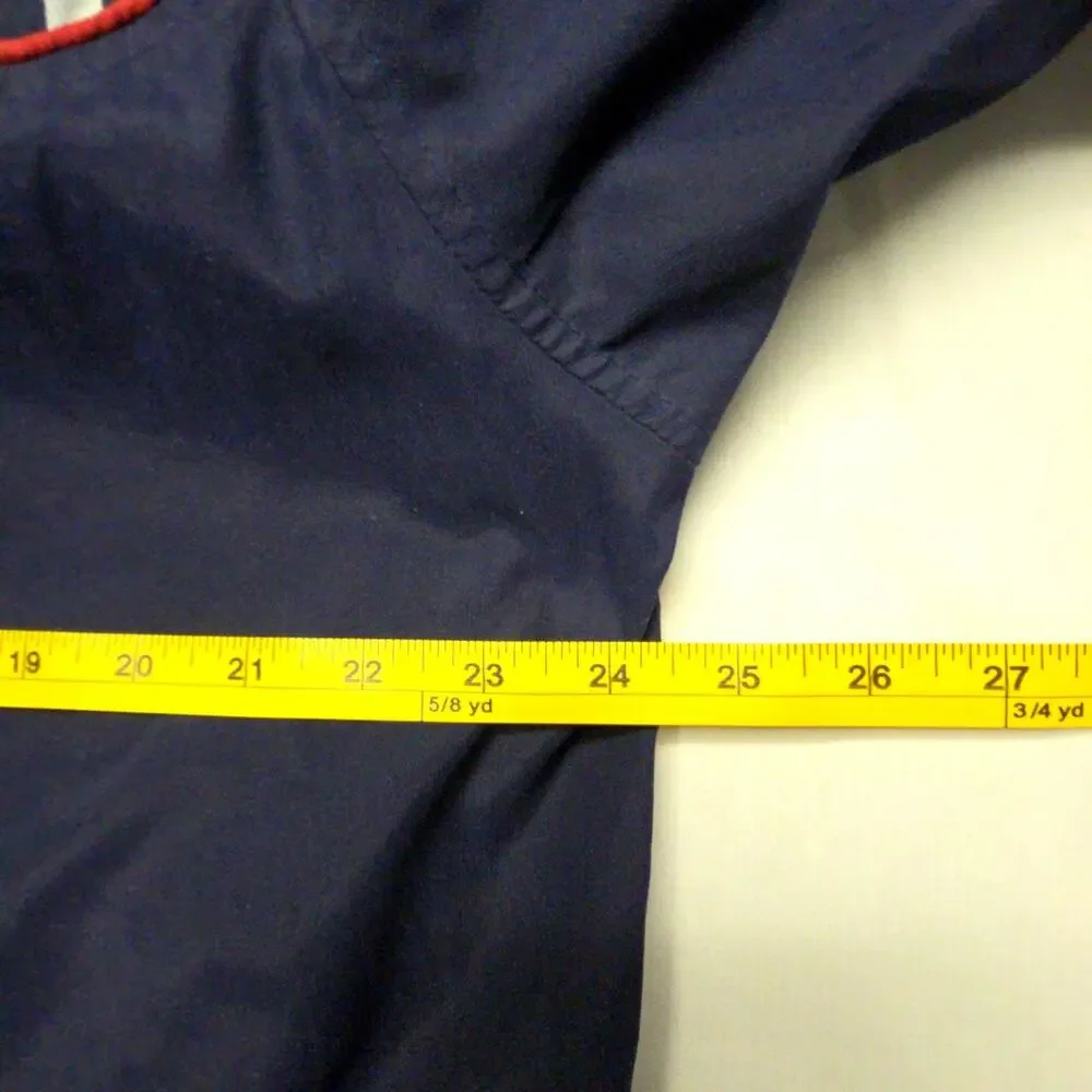 Vintage Adidas Mens Windbreaker Jacket Navy Red Stripes Full Zip XL Track Jacket